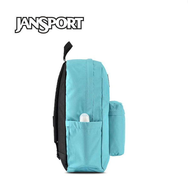 Jansport 後背包 雙肩包 戶外休閒 側袋 隔層 男女同款 湖藍