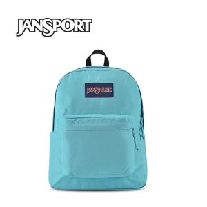 Jansport 後背包 雙肩包 戶外休閒 側袋 隔層 男女同款 湖藍