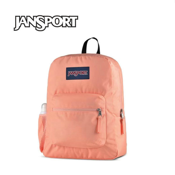 Jansport 後背包 雙肩背包 電腦包 貼標 男女同款 三文魚肉色