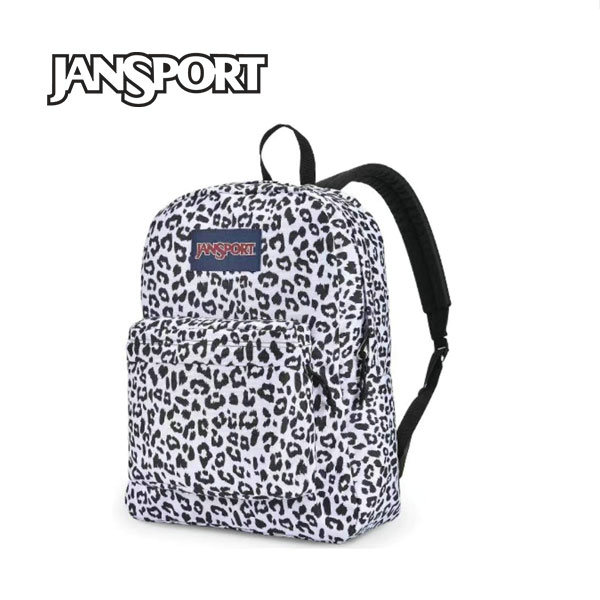 Jansport 後背包 大容量書包 戶外休閒 男女同款 白豹紋
